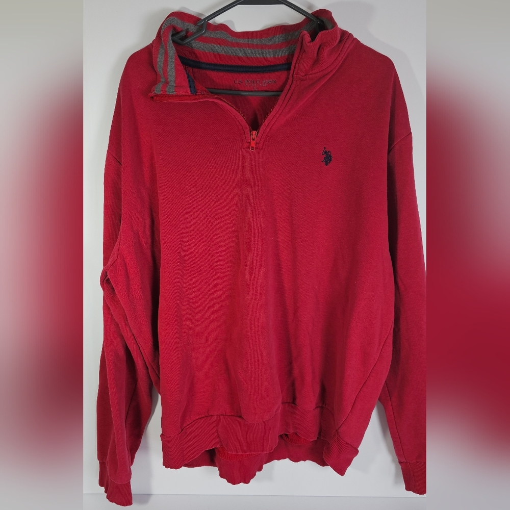 U.S. Polo Assn. Red‎ Half-Zip Sweatshirt